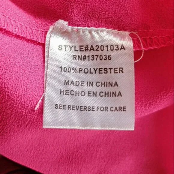 Paper Crane Women’s Cami Tank Top Medium Pink Racerback Keyhole Back - Picture 7 of 7